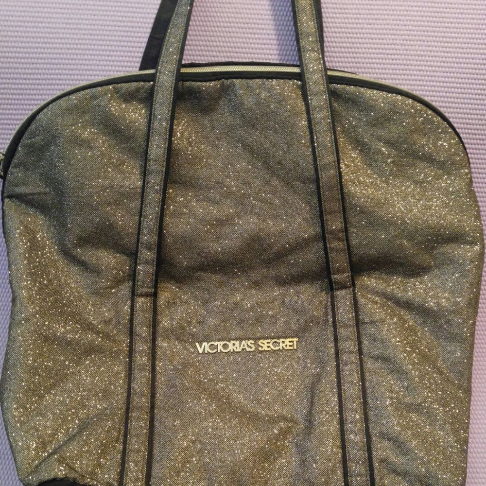 Victoria's secret glitter tote bag